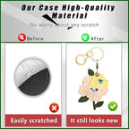 BORKUANA Leather Keychain Holder Case Compatible - Image 3