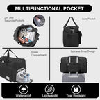 Suruid Gym Bag for Women Men, Travel Duffle Bag Large Capacity Carry On - Image 3