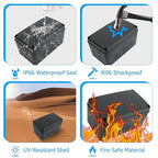 SuperInk Waterproof Electrical Junction Box Outdoor Black, IP66 Plastic - Image 5