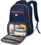 MATEIN Laptop Backpack with Lunch Compartment, Large Insulated Lunch Backpack by MATEIN