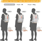 FIORETTO 10L Hiking Backpack for Women Men Mini Packable Backpack Lightweight - Image 6