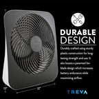 Treva 10-Inch Portable Fan, Powered by Battery and/or AC Adapter - Image 2