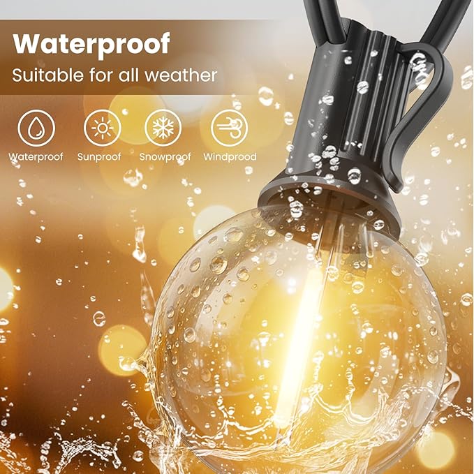 RTTY 300 FT Outdoor String Lights Patio Light - Image 4