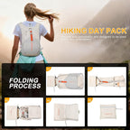 FIORETTO 20L Hiking Backpack for Women Men Mini Packable Backpack Lightweight - Image 9