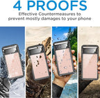 AICase for Google Pixel 8 Case Waterproof Clear Built-in Screen Protector - Image 2