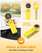 PlayHot Portable Handheld Turbo Fan, 5-Speed Personal Fans, 5000mAh - Image 6