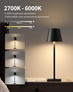 KDG 2 Pack Cordless Table Lamp, Portable LED Desk Lamps, 5000mAh Battery - Image 7