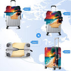 ANNA QUEEN Tropical Sunset Beach Luggage Cover, Stretchable Suitcase Protector - Image 6