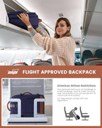 LOVEVOOK Travel Backpack For Women Flight Approved, 50L Large Carry On Backpack - Image 7
