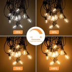SUNTHIN Outdoor String Lights, 48FT Patio Lights - Image 4