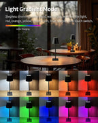 KDG 2 Pack Cordless Table Lamp, RGB Color Stepless Dimming Up, 4000mAh Battery - Image 3