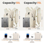 Small Hiking Backpack 15L- Lightweight Packable Foldable Backpack - Image 5