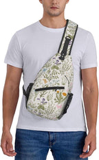 Tropical Floral Plant Crossbody Sling Bag - Image 6
