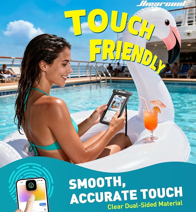 Hiearcool Waterproof Phone Pouch, Waterproof Cell Phone Dry Bag - Image 4