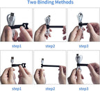 80 PCS 6 Inches Multi-Colour Reusable Cable Ties Cord Straps Multi-Purpose Wire - Image 6