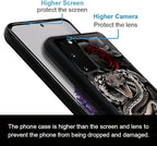 for Samsung Galaxy S20 Case, Entwined Rose Snake Pattern Graphic Design Girl - Image 2