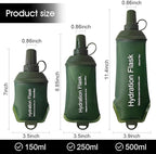 WILDREEDS 250ml Soft Flask, TPU Collapsible Soft Water Bottle - Image 3