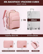 LOVEVOOK Travel Backpack for Women & Men 40L, Airline Approved Carry On - Image 5