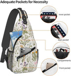 Tropical Floral Plant Crossbody Sling Bag - Image 3