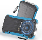 Power Bank Portable Solar Charger, Wireless Fast Charging Battery Pack by Luvknit
