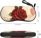 Watercolor Orca Whale Glasses Case Neoprene Portable Zipper Eyeglass Bag - Image 3