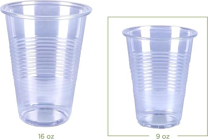 Amazon Basics Small Disposable Clear Plastic Cups - Image 3