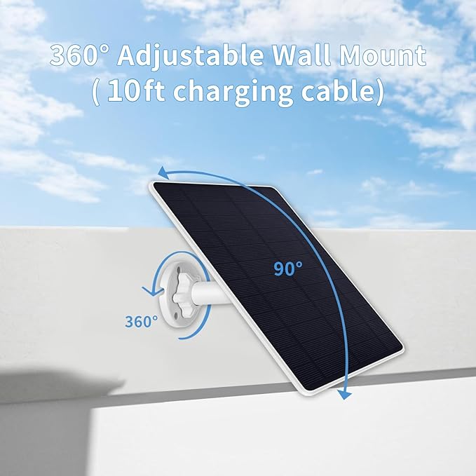 Solar Panel Charger for Arlo Essential 2K Outdoor/Essential XL Camera/Essential - Image 4