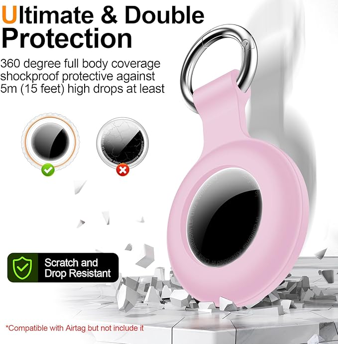 1|2|4Pack for Apple AirTag Holder, for Air Tag 2nd &1st Genaretion, Waterproof - Image 4
