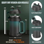 Zukro 1 Gallon Water Jug, One Gallon Large Triple Wall Insulated Metal Jug - Image 8