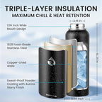 RAYMYLO Insulated Water Bottle 40 oz, Triple Wall Vacuum Stainless Steel - Image 4