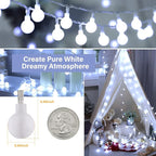 Minetom 33 Feet 100 Led Globe Ball String Lights, Fairy String Lights Plug in - Image 4