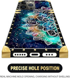 Compatible with iPhone 16 Pro Max Case, Starry Sky Colourful Mandala Luxury - Image 5