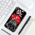 for iPhone X/Xs Case, Sakura Japanese Samurai Pattern Graphic Design Girl Boy - Image 5