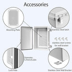 LeMotech Electrical Box, IP67 Waterproof Hinged Cover Stainless Steel Latch - Image 4