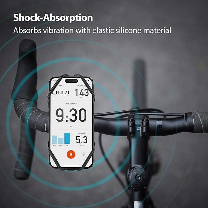 BONE Bike Tie 4 Magnetic, Magnetic Bike Phone Mount, Scratch-Free Silicone - Image 4
