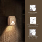 innofox 6-Pack Stick-on Motion Sensor Lights, Warm White LED Night Light - Image 7