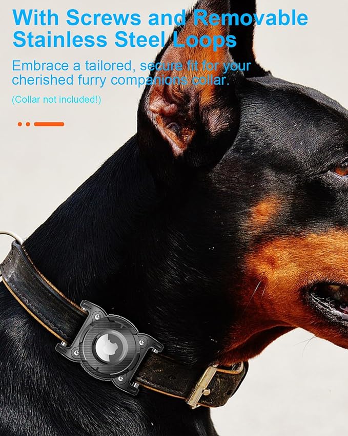 ONEONTA for Airtag Dog Collar Holder 4 Pack | Airtag Dog Waterproof - Image 2