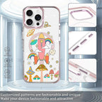 Case for iPhone 16 Pro, Spaceship Mushroom Phone Case Design，for Women Girls - Image 2