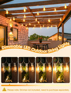 Larkvue 25FT Outdoor String Lights, Patio Lights - Image 5