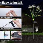 Solar Garden Lights Outdoor: Waterproof 6-Pack DIY Decorative Firework Lights - Image 3