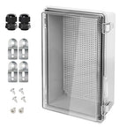 LeMotech Electrical Box, IP67 Waterproof Hinged Clear Cover Stainless Steel by LeMotech