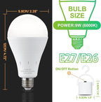 DEBAOBULB 10 Pack Rechargeable Emergency Light Bulbs, Battery Powered LED Light - Image 8