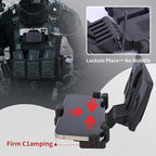 Tactical Gear Plate Carrier Vest Accessories, MOLLE Phone Chest Mount Holder - Image 7