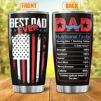 Best Dad Ever Black American 20oz Tumbler, Stainless Steel Insulated Mug - Image 2