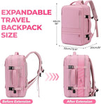 Rcrirth Travel Backpack for Women | Expandable Carry On Backpack - Image 3