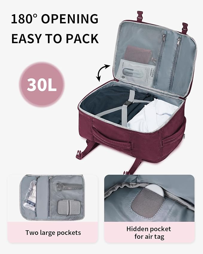 ECOHUB Travel Backpack for Women, Laptop Carry on Backpack - Image 4