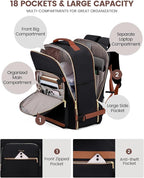 LOVEVOOK 56L Travel Backpack for Women & Men, Airline Approved Carry On Luggage - Image 3