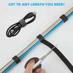 30 Ft x 1 inch Hook and Loop Roll, Reusable Fastening Cable Ties, Office and - Image 4