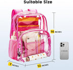 Vorspack Clear Backpack Heavy Duty PVC Transparent Backpack - Image 2