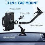 Vansky Car Phone Holder Mount, 3-in-1 Universal Cell Phone Holder Car Air Vent - Image 5